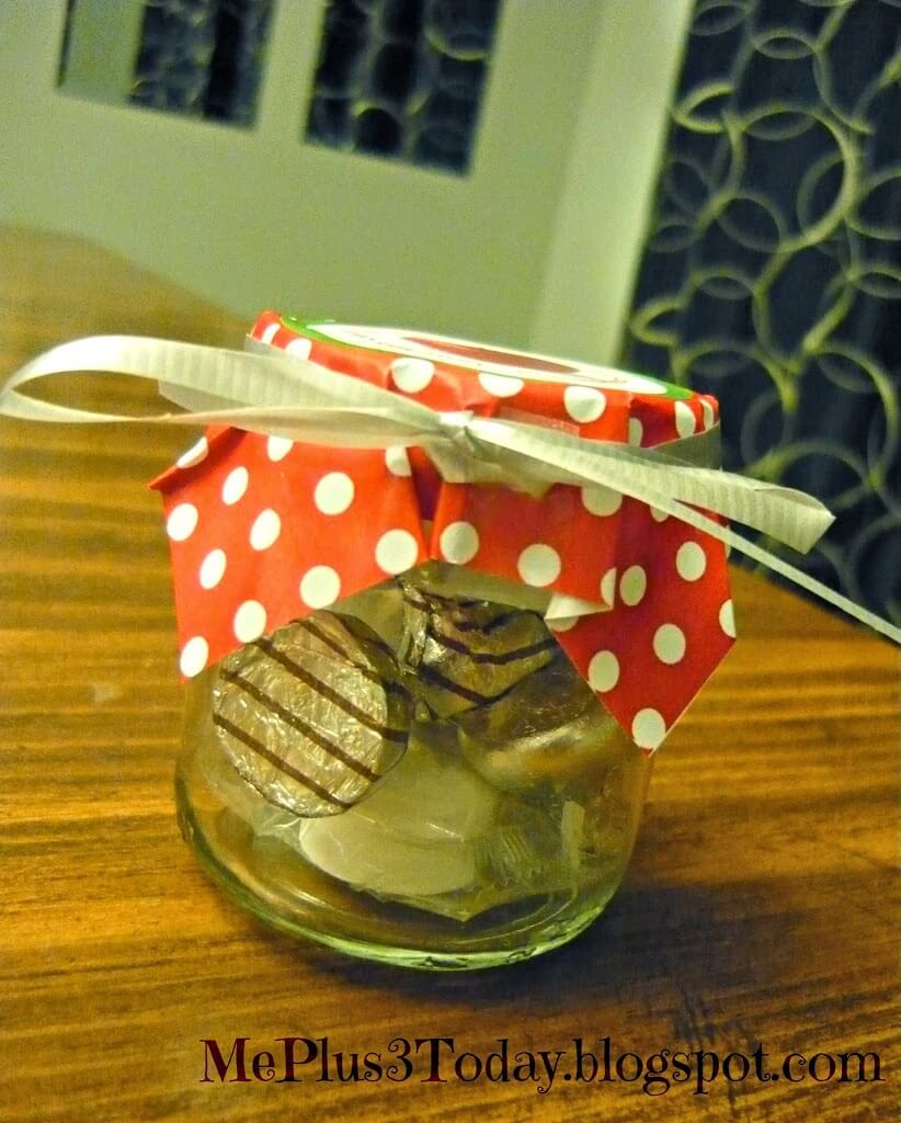 Daycare Teacher Appreciation Gift Idea - "Teachers can't live by apples alone, they need chocolate too!" upcycled baby food jar craft. & "We are so FORTUNATE to have such great teachers" with fortune cookies! INCLUDES FREE PRINTABLES! MePlus3Today.blogspot.com
