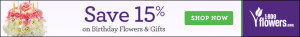Save 15% on Birthday Flowers and Gifts at 1800flowers.com. Use Promo Code BDFFN at checkout.