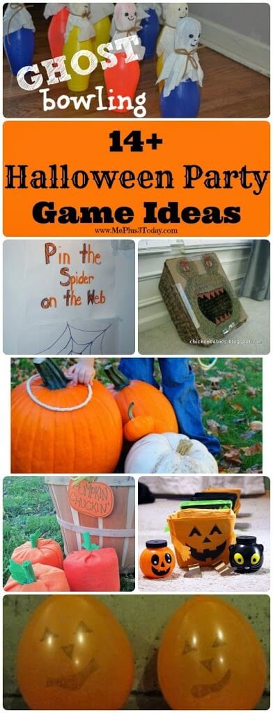 14+ Halloween Party Game Ideas! So many good ideas for my kids' class parties and fall festivals!