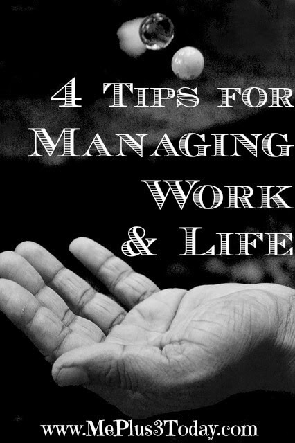 October is National Work & Family Month - Click here to see 4 valuable resources full of tips to help manage work and life. - Work-Life Wednesday Series from www.MePlus3Today.com