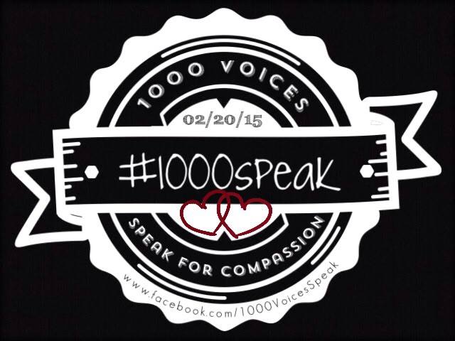 1000 Voices Speak for Compassion #1000Speak