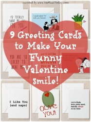 9 Greeting Cards to Make Your Funny Valentine Smile - www.MePlus3Today.com