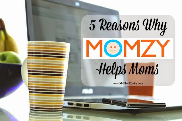 5 Reasons Why MOMZY Helps Moms - This seems like it has a lot of potential to be a really useful tool to empower busy moms! - www.MePlus3Today.com