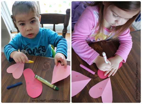 My Little Love Bugs - Personalized Picture Valentine's Day Craft - These would make a cute gift for grandparents or for kids to make at daycare or school to send home to parents! - www.MePlus3Today.com