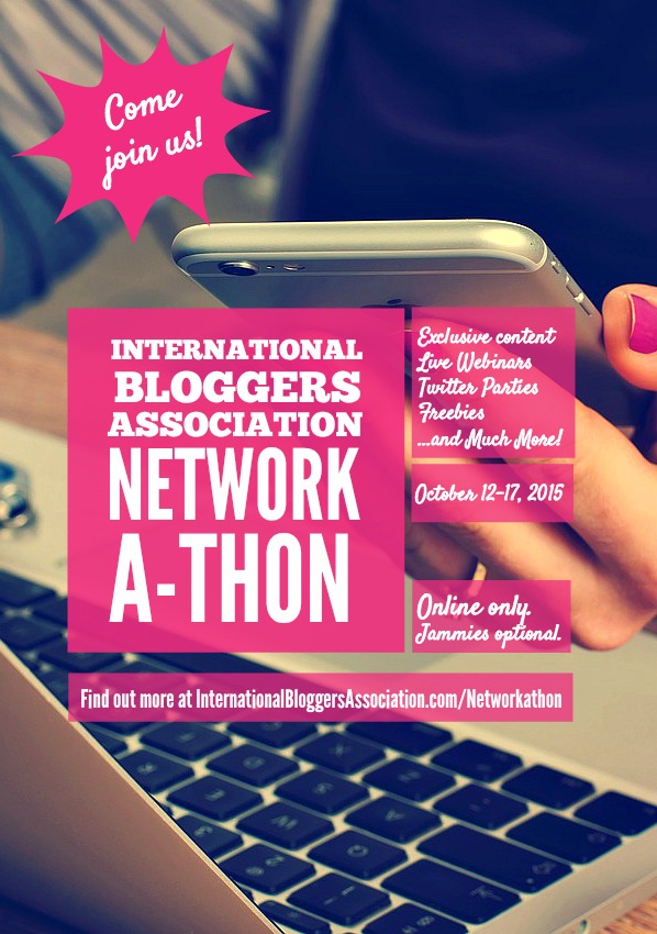 International Bloggers' Association Network-a-thon - Includes an exclusive coupon code for 50% off the blogging conference! Holy moly, it's so affordable, yeah, I'm definitely going so I can grow my blog!