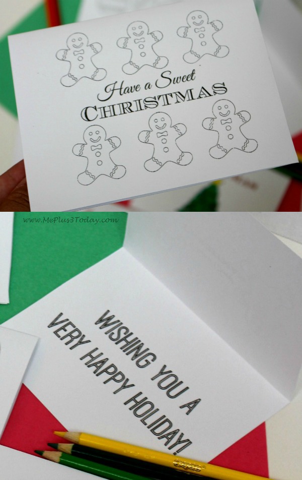 Free printable Christmas coloring pages - Christmas Greeting Cards