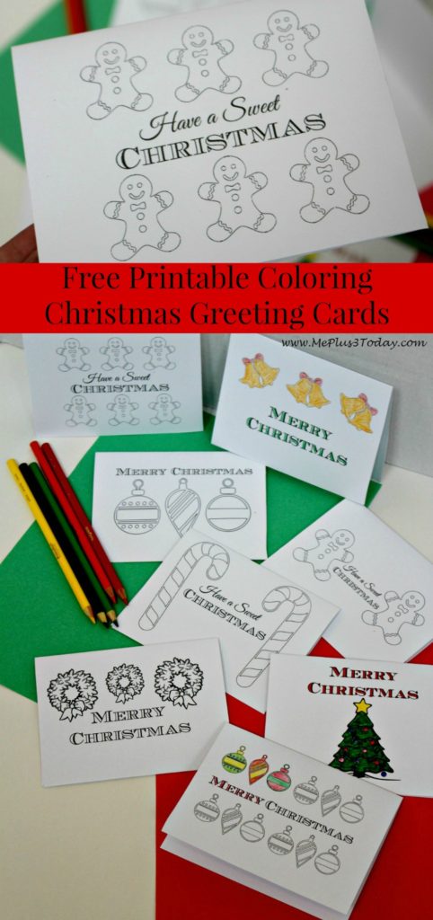 Free Printable Christmas Coloring Pages - Christmas Greeting Cards