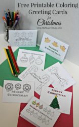 Free printable Christmas coloring pages - These printable Christmas greeting cards are the perfect way for your kids to spread cheer this holiday season!