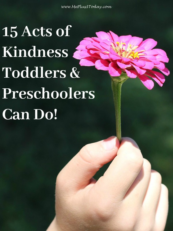 Acts of Kindness Toddlers and Preschoolers Can Do! Teaching acts of kindness to young kids all year long using the book The Story of the Kindness Elves.