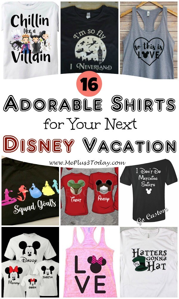 16 Adorable Disney Vacation Shirts - Perfect ideas for your next trip to Disney!