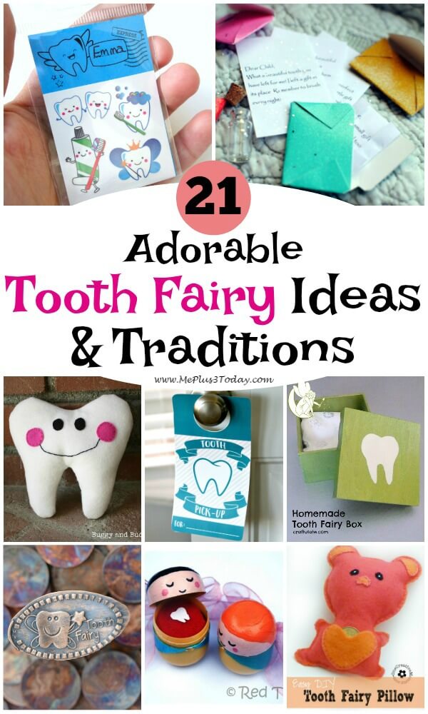 Adorable tooth fairy ideas and traditions for when your child loses a tooth! Includes tooth fairy pillows, tooth fairy boxes, tooth fairy letters, tooth fairy certificates and more!