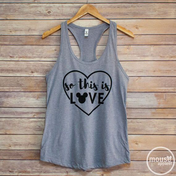 "So this is Love" - Lyric from the song in Cinderella - Adorable shirt for a family vacation to Disney World