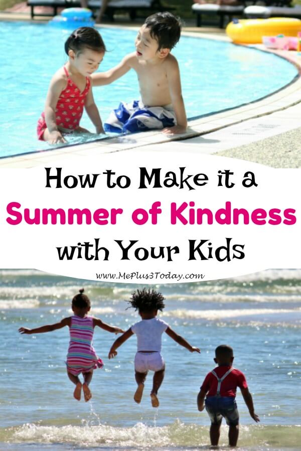 It is so important to teach kids kindness! Learn how to make it a summer of kindness with your kids of all ages! 