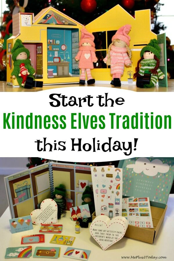 Start The Kindness Elves Tradition this Holiday! A great alternative to the Elf on the Shelf and a fun way to teach kids kindness around Christmas!